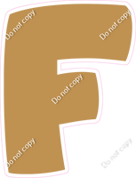 BBT 18" Individuals - Flat Gold F