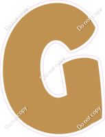 BBT 18" Individuals - Flat Gold G