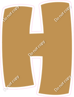 BBT 18" Individuals - Flat Gold H