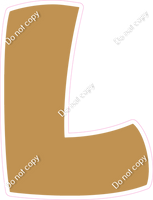 BBT 18" Individuals - Flat Gold L
