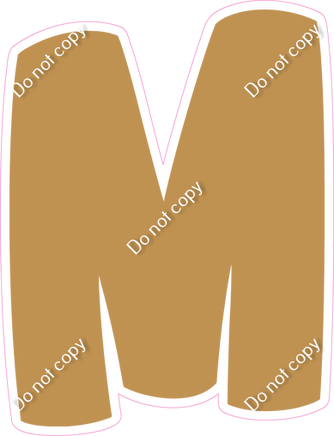 BBT 18" Individuals - Flat Gold M