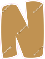 BBT 18" Individuals - Flat Gold N