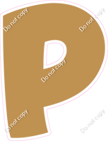 BBT 18" Individuals - Flat Gold P