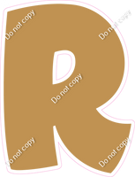 BBT 18" Individuals - Flat Gold R