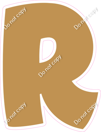 BBT 18" Individuals - Flat Gold R