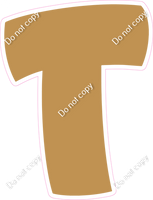 BBT 18" Individuals - Flat Gold T