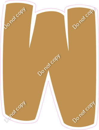 BBT 18" Individuals - Flat Gold W