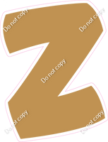 BBT 18" Individuals - Flat Gold Z