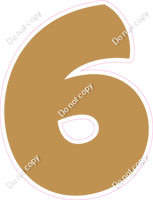 BBT 18" Individuals - Flat Gold 6