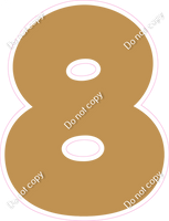 BBT 18" Individuals - Flat Gold 8