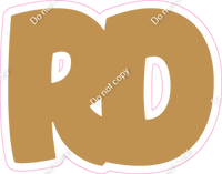 BBT 18" Individuals - Flat Gold RD