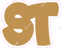 BBT 18" Individuals - Flat Gold ST