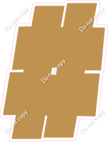 BBT 18" Individuals - Flat Gold #