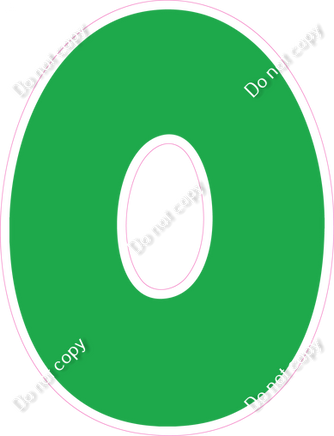 BBT 18" Individuals - Flat Green O