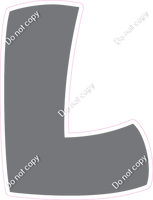 BBT 18" Individuals - Flat Grey L