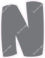 BBT 18" Individuals - Flat Grey N