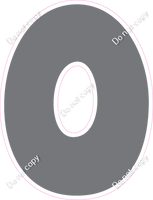 BBT 18" Individuals - Flat Grey O