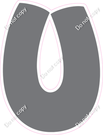 BBT 18" Individuals - Flat Grey U