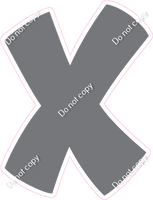 BBT 18" Individuals - Flat Grey X