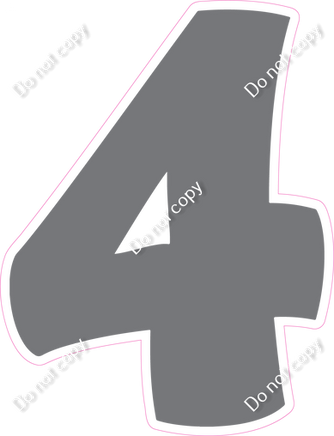 BBT 18" Individuals - Flat Grey 4