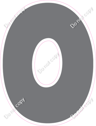 BBT 18" Individuals - Flat Grey