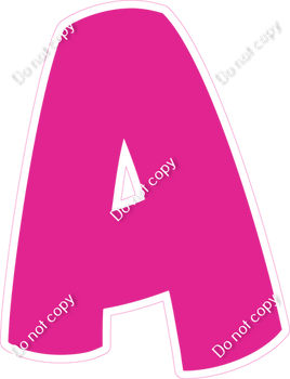 BBT 18" Individuals - Flat Hot Pink A