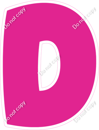 BBT 18" Individuals - Flat Hot Pink D