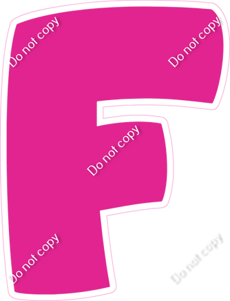 BBT 18" Individuals - Flat Hot Pink F