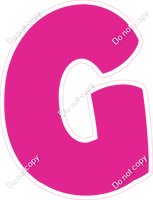 BBT 18" Individuals - Flat Hot Pink G