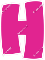 BBT 18" Individuals - Flat Hot Pink H