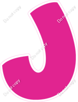 BBT 18" Individuals - Flat Hot Pink J