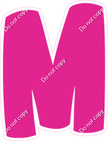 BBT 18" Individuals - Flat Hot Pink M