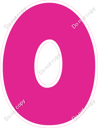 BBT 18" Individuals - Flat Hot Pink O