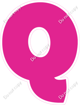 BBT 18" Individuals - Flat Hot Pink Q