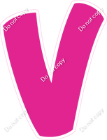 BBT 18" Individuals - Flat Hot Pink V