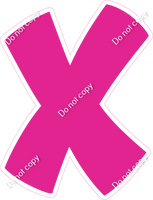 BBT 18" Individuals - Flat Hot Pink X