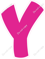 BBT 18" Individuals - Flat Hot Pink Y