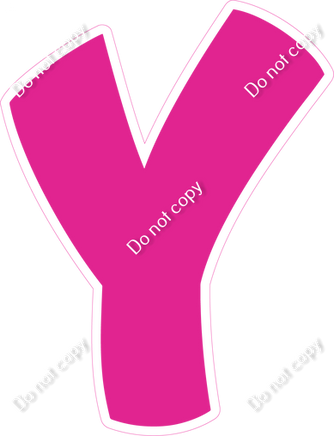 BBT 18" Individuals - Flat Hot Pink Y