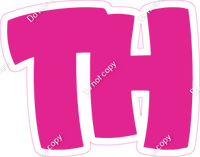 BBT 18" Individuals - Flat Hot Pink TH