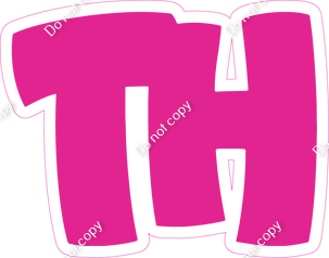 BBT 18" Individuals - Flat Hot Pink TH