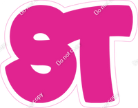 BBT 18" Individuals - Flat Hot Pink ST