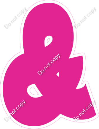 BBT 18" Individuals - Flat Hot Pink &