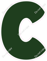 BBT 18" Individuals - Flat Hunter Green C