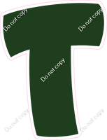 BBT 18" Individuals - Flat Hunter Green T