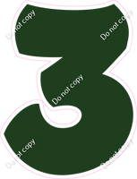 BBT 18" Individuals - Flat Hunter Green 3