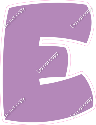 BBT 18" Individuals - Flat Lavender E