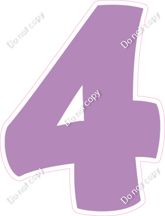 BBT 18" Individuals - Flat Lavender 4