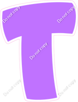 BBT 18" Individuals - Flat Lilac T