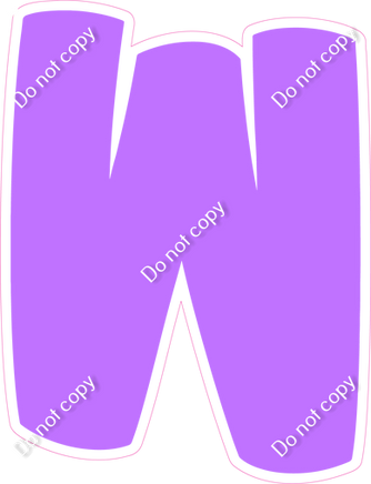 BBT 18" Individuals - Flat Lilac W