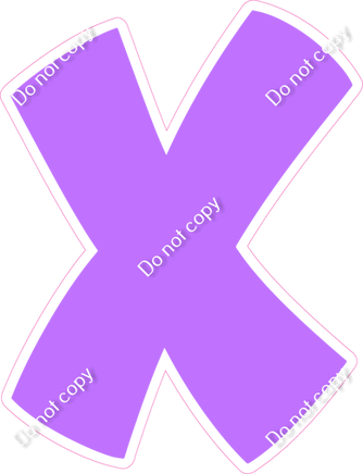 BBT 18" Individuals - Flat Lilac X